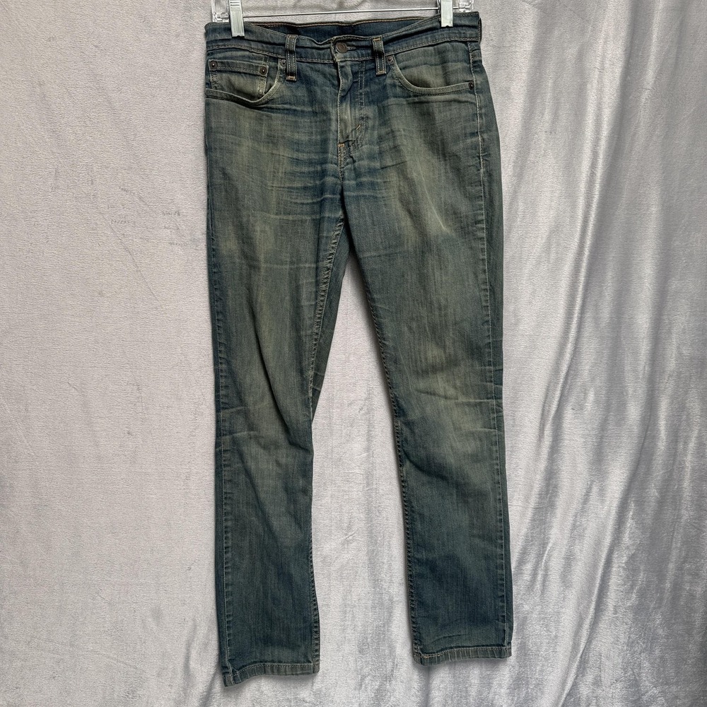 Levis 511 Jeans Mens 28x30 Blue Medium Wash‎ Slim Fit Stretch Denim Low Rise